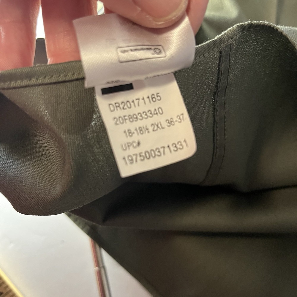 Van Heusen Dress Shirt 2XL 18-18.5 36/37 Ultra Wrinkle Free Stretch Olive NWOT - Picture 9 of 11